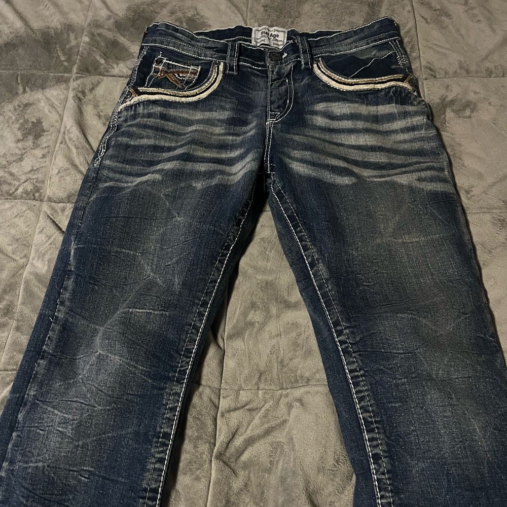 Men's Relaxed fit western bootcut jeans